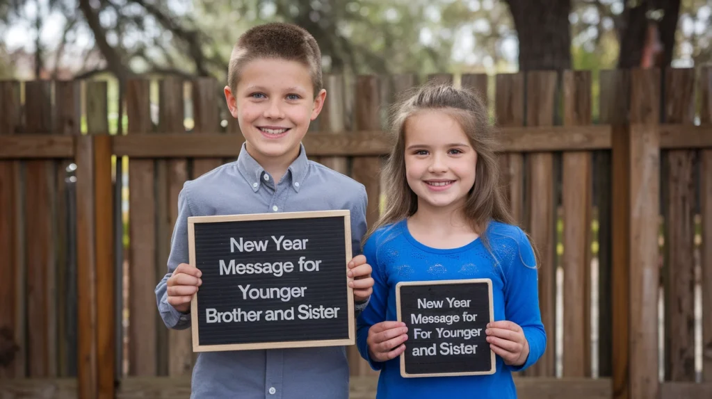 New Year Message for Younger Brother and Sister