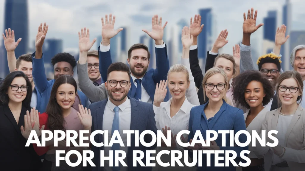 Appreciation captions for HR recruiters