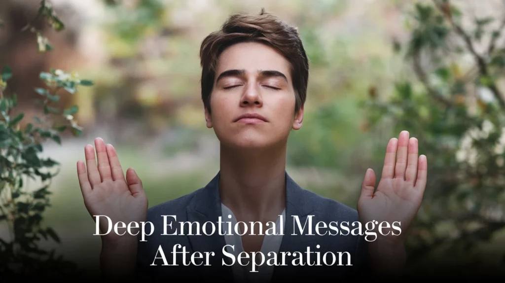 Deep Emotional Messages After Separation