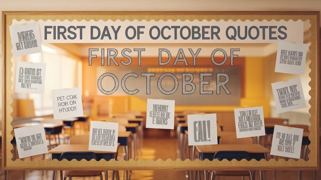 First Day of October Quotes