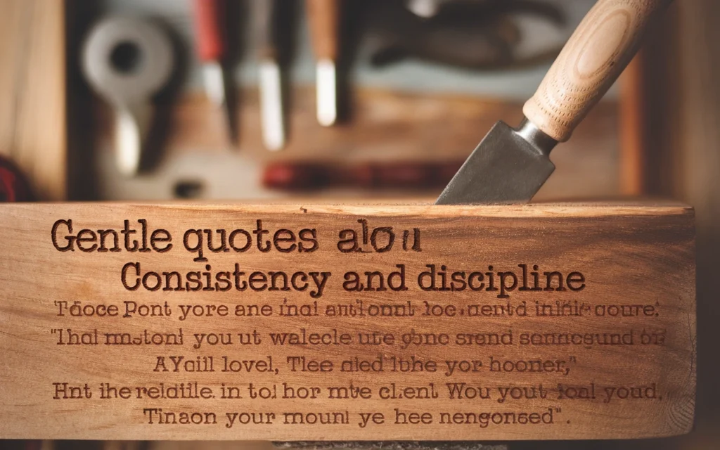 Gentle Quotes About Consistency and Discipline