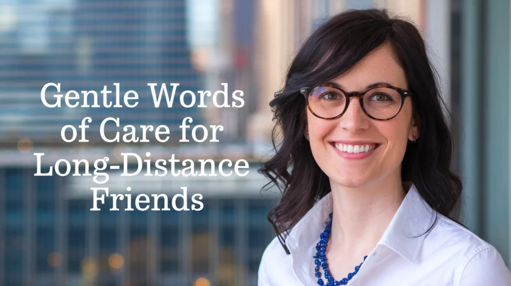 Gentle Words of Care for Long-Distance Friends