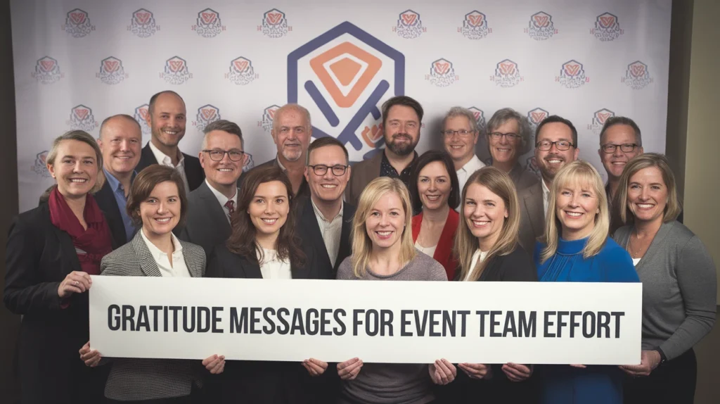 Gratitude Messages for Event Team Effort
