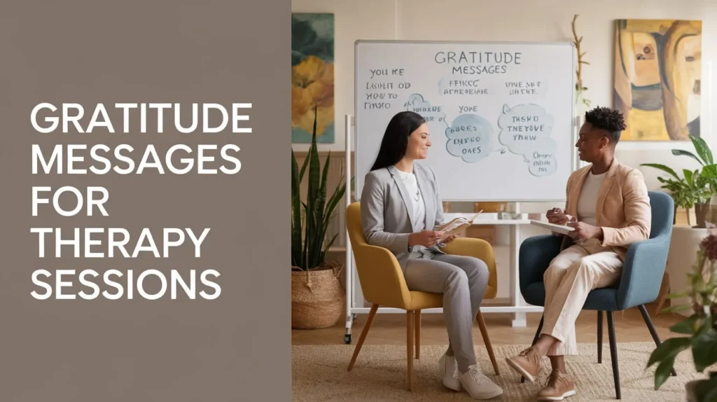 Gratitude Messages for Therapy Sessions
