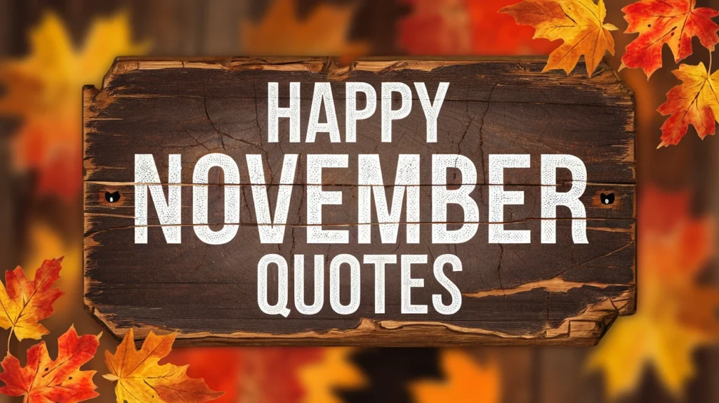 Happy November Quotes