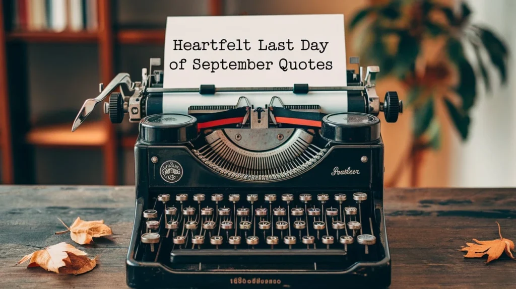 Heartfelt Last Day of September Quotes