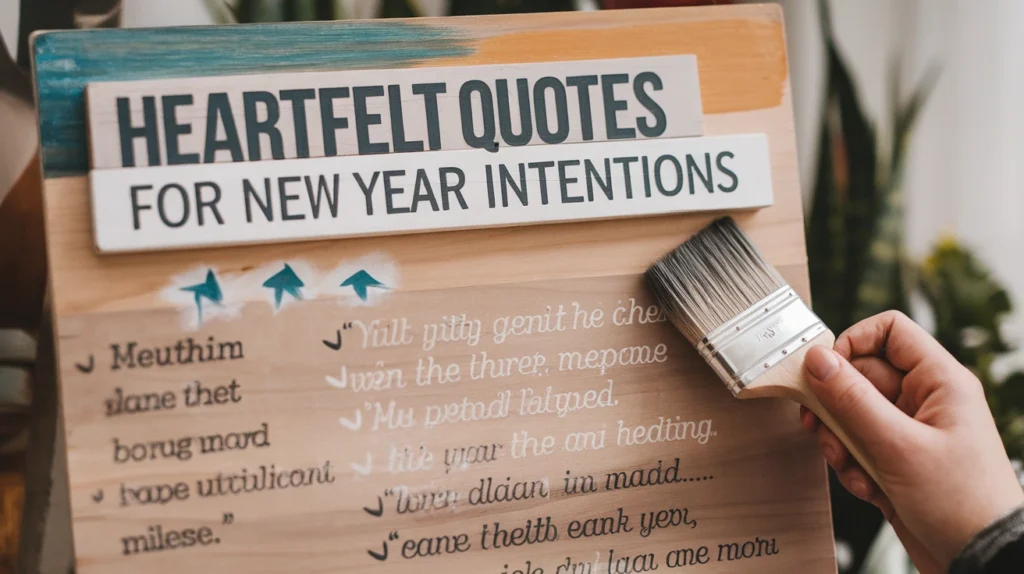 Heartfelt Quotes for New Year Intentions