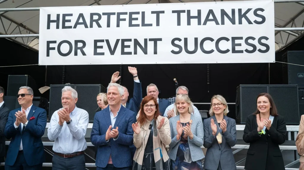 Heartfelt Thanks for Event Success