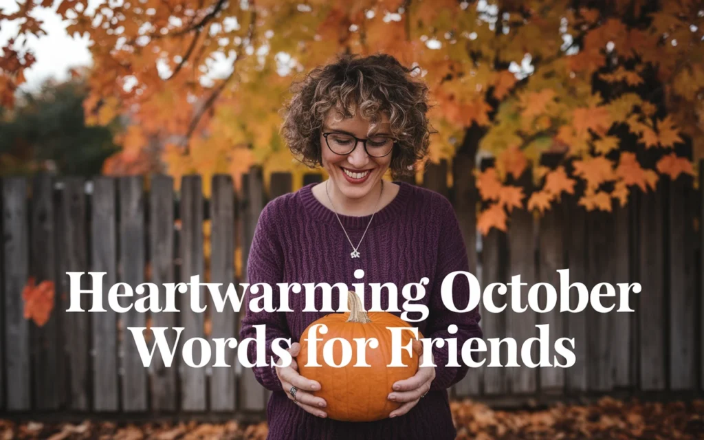 Heartwarming October Words for Friends