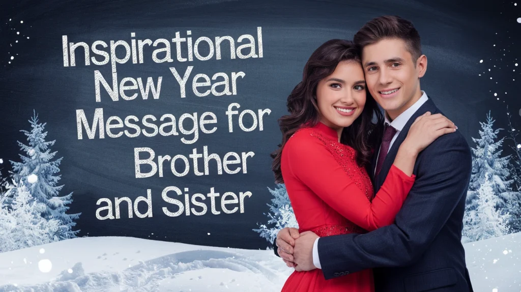 Inspirational New Year Message for Brother and Sister