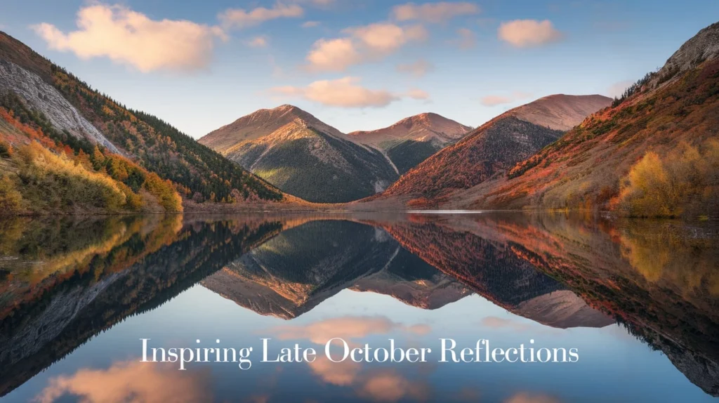 Inspiring Late October Reflections