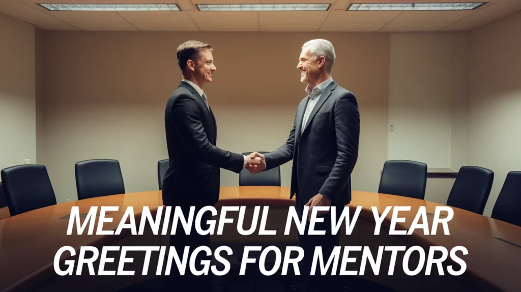 Meaningful New Year greetings for mentors