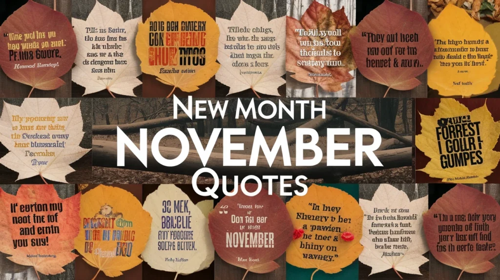 New Month November Quotes