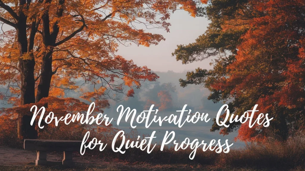 November Motivation Quotes for Quiet Progress