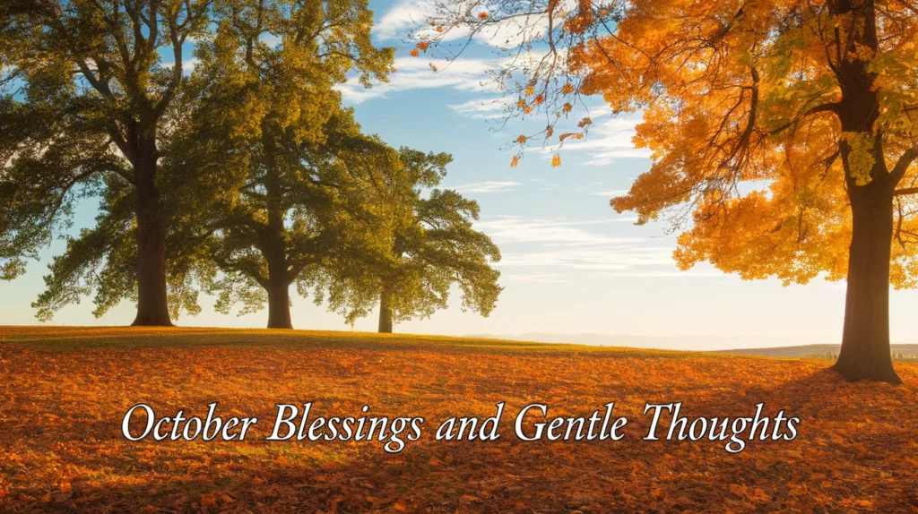 October Blessings and Gentle Thoughts