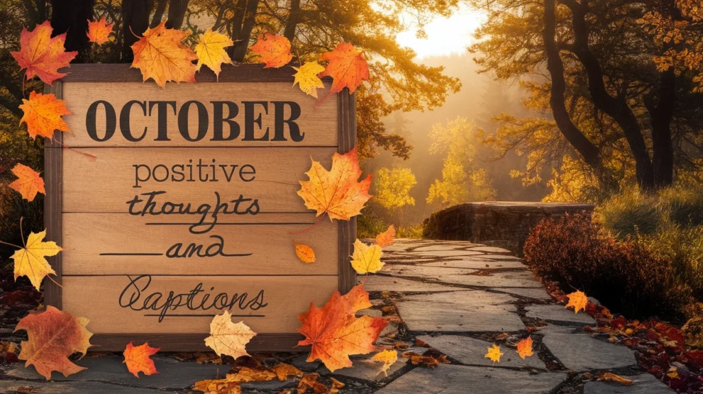 October positive thoughts and captions