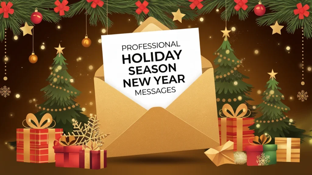 Professional Holiday Season New Year Messages