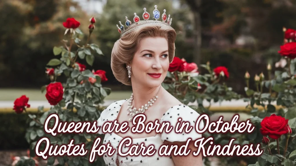 Queens Are Born in October Quotes for Care and Kindness