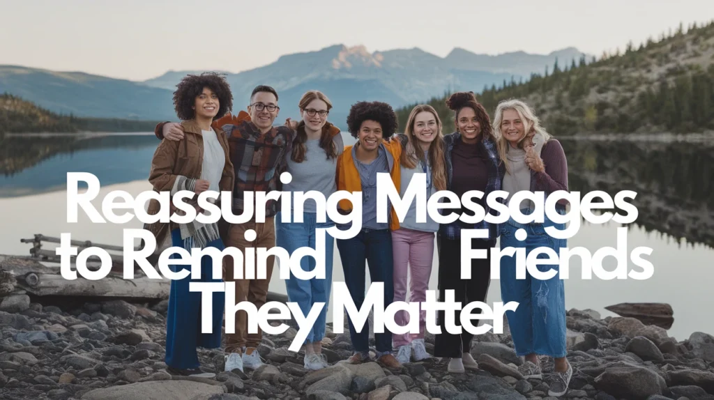 Reassuring Messages to Remind Friends They Matter