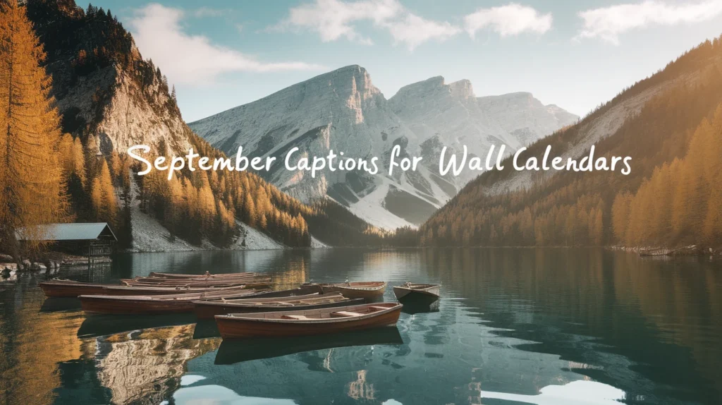 September captions for wall calendars
