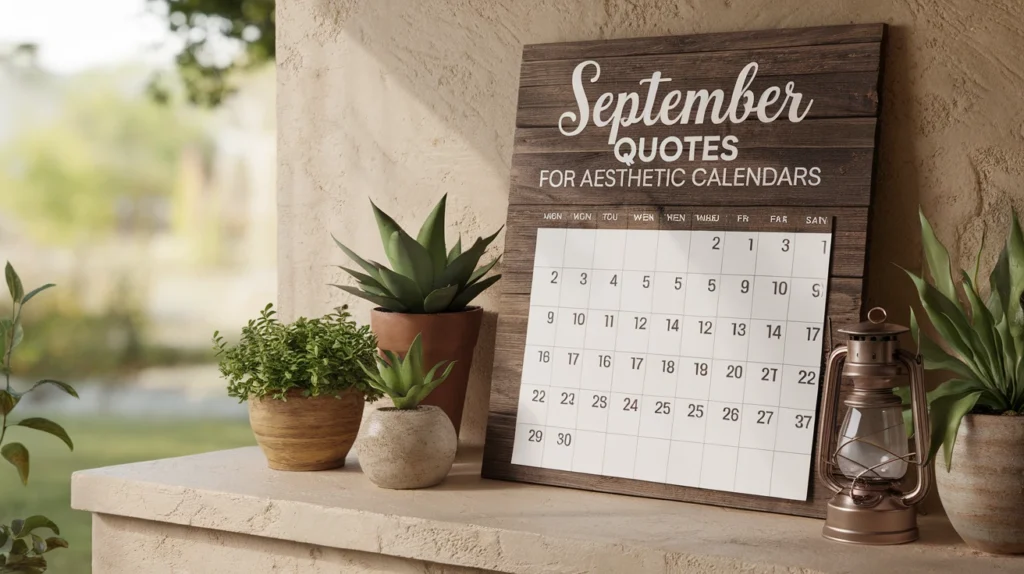 September quotes for aesthetic calendars