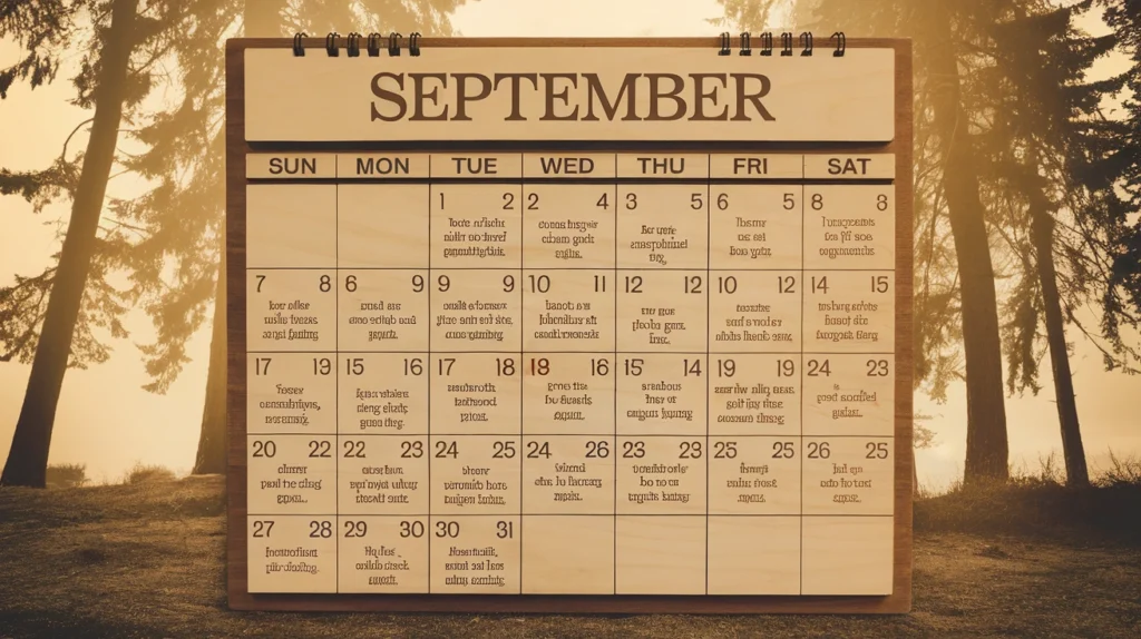 September Quotes for Calendars