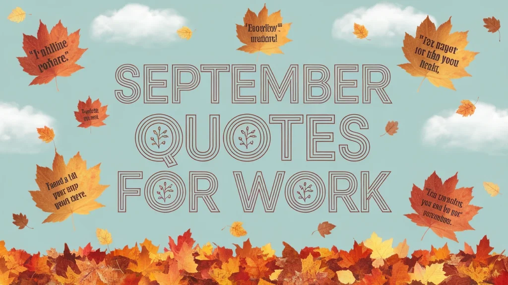 September Quotes for Work