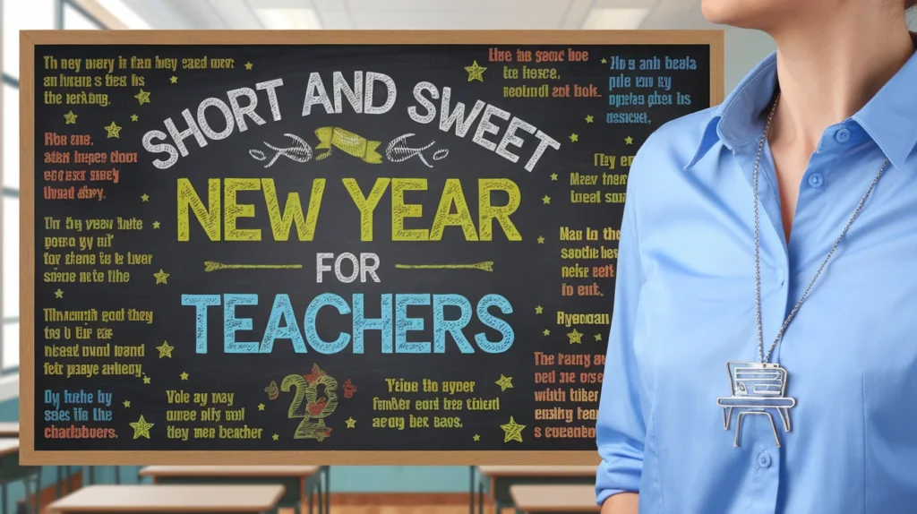 Short and sweet New Year wishes for teachers