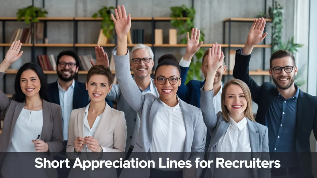 Short appreciation lines for recruiters