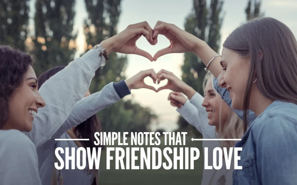 Simple Notes That Show Friendship Love