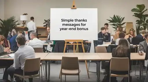 Simple Thanks Messages for Year-End Bonus