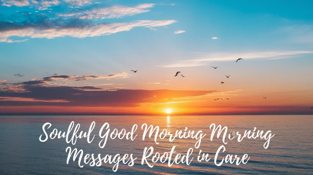 Soulful Good Morning Messages Rooted in Care