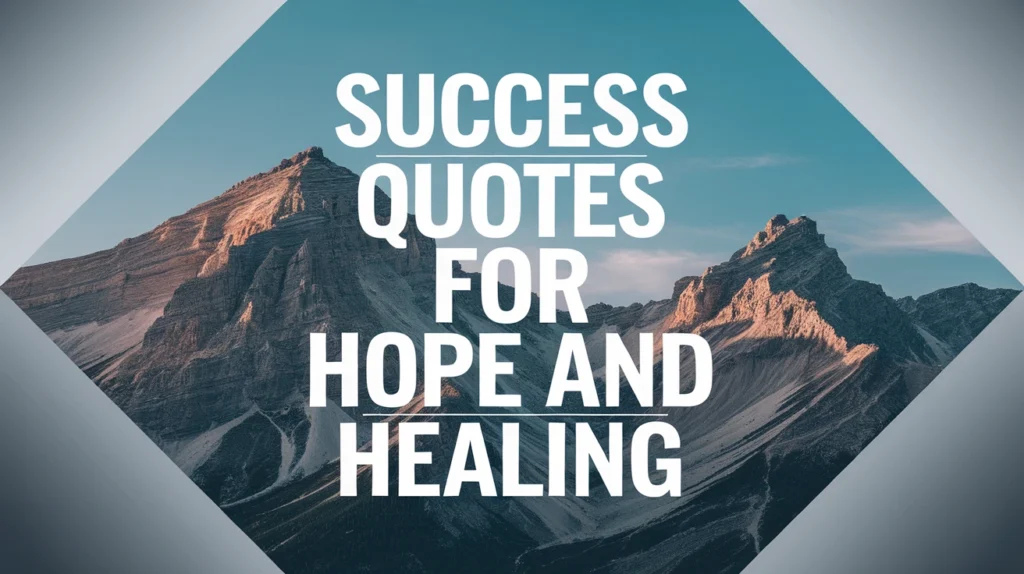 Success Quotes for Hope and Healing
