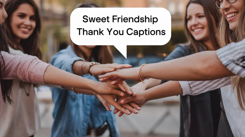 Sweet Friendship Thank You Captions