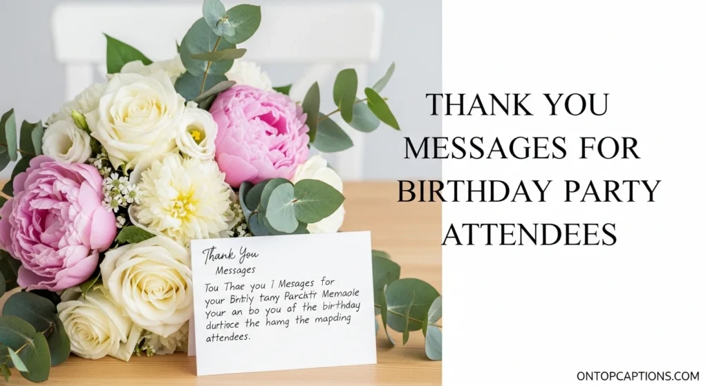 thank you messages for birthday party attendees