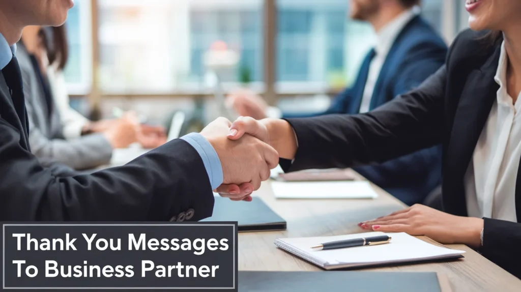 Thank You Messages to Business Partner