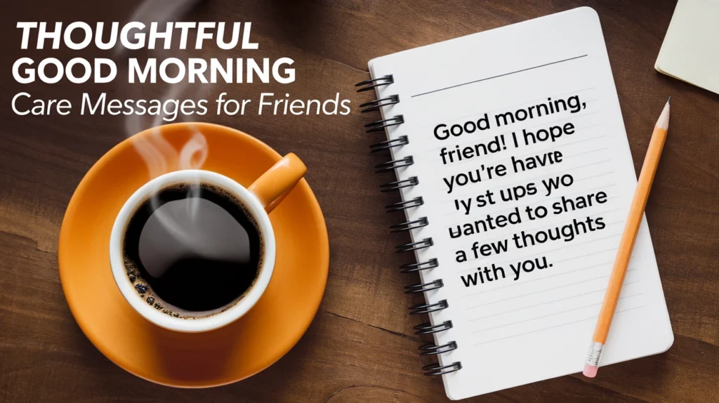 Thoughtful Good Morning Care Messages for Friends