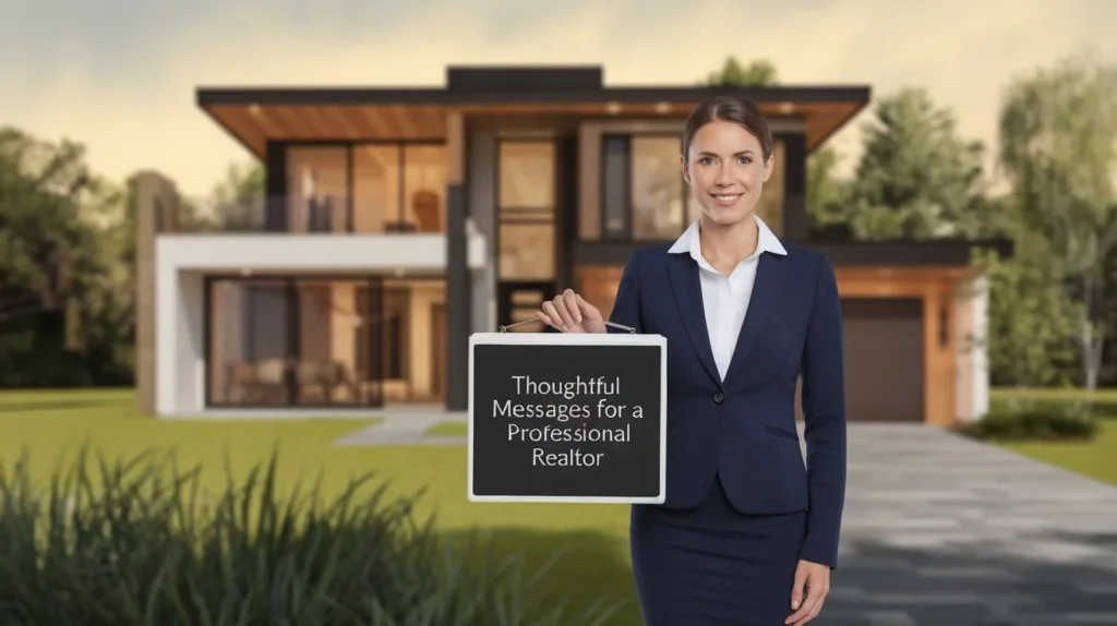 Thoughtful Messages for a Professional Realtor