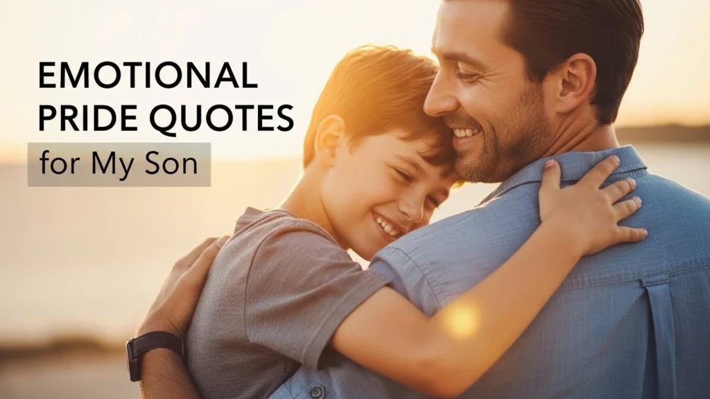 Emotional Pride Quotes for My Son