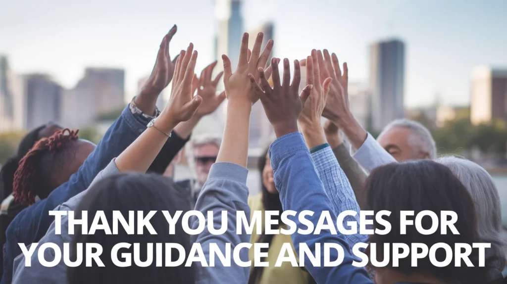 Thank You Messages for Your Guidance and Support