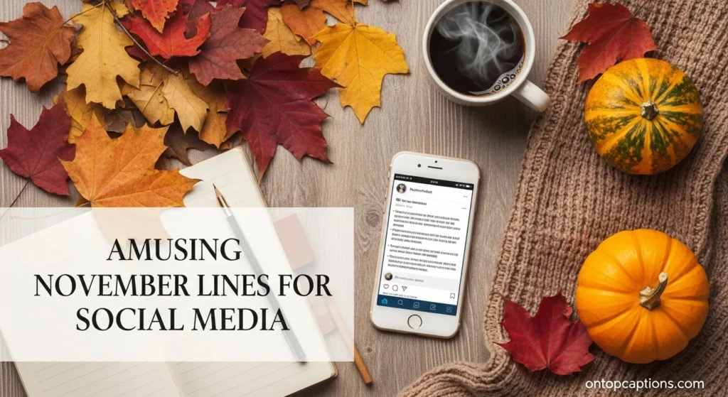 Amusing November Lines for Social Media