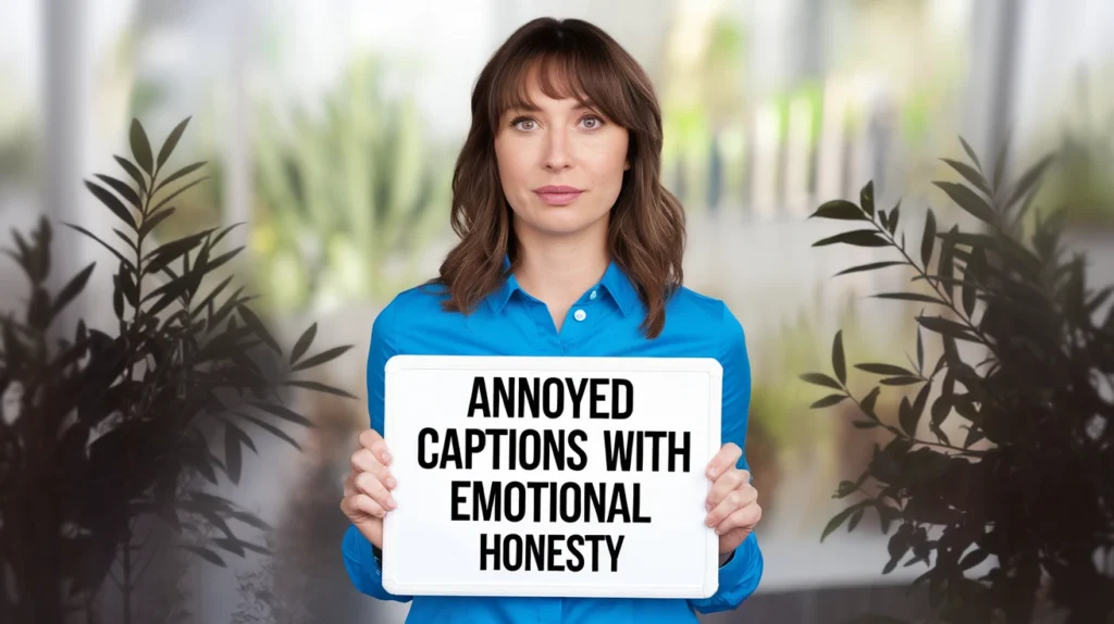 Annoyed Captions With Emotional Honesty