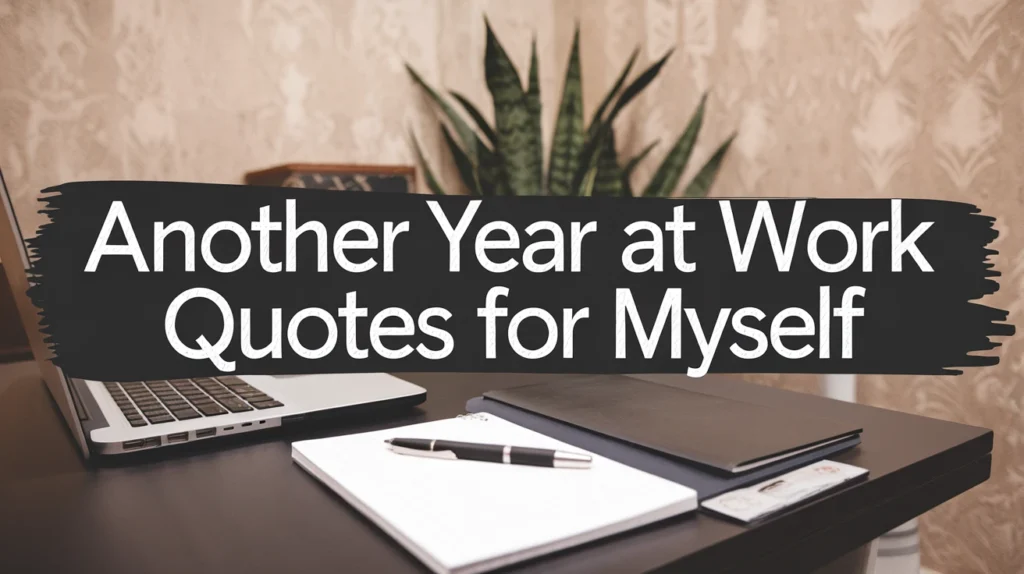 Another Year at Work Quotes for Myself