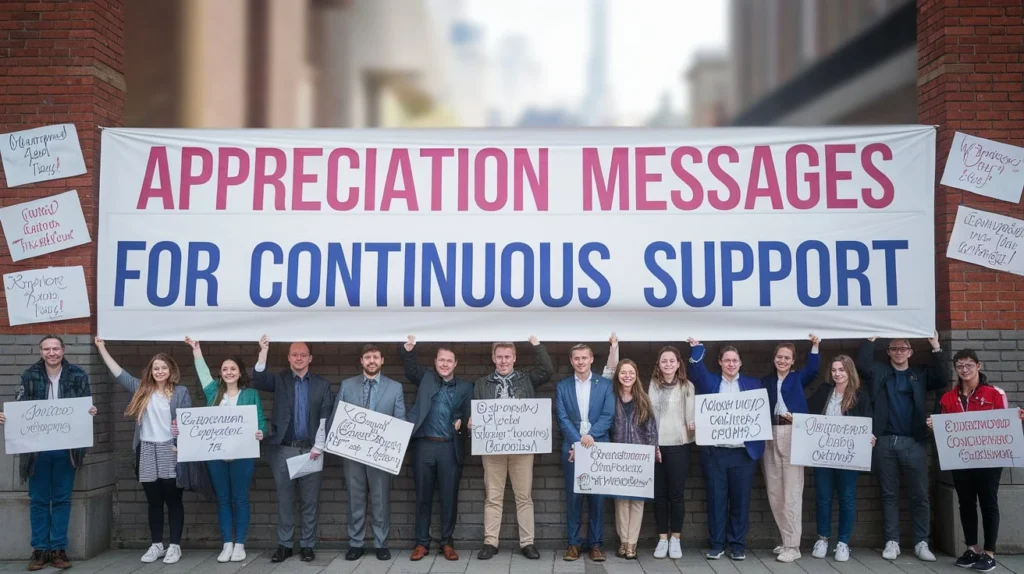 Appreciation Messages for Continuous Support