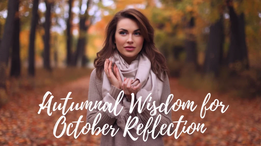 Autumnal Wisdom for October Reflection