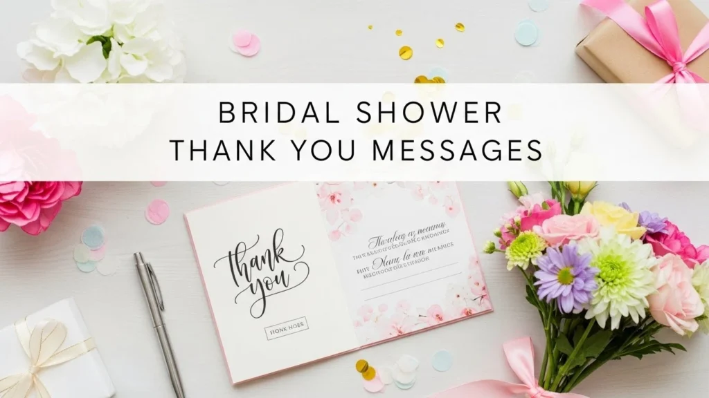 Bridal Shower Thank You Messages