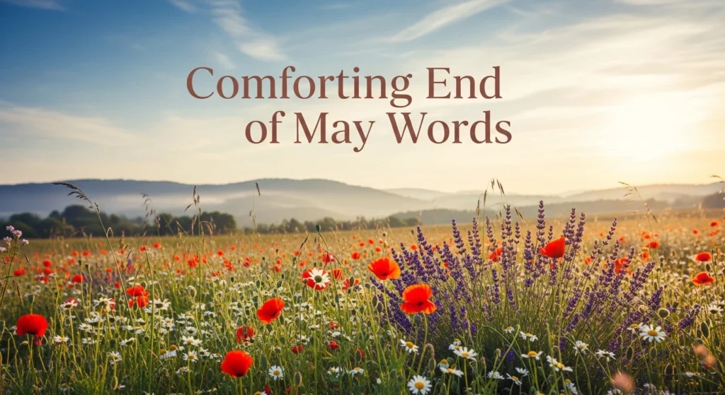 Comforting End of May Words