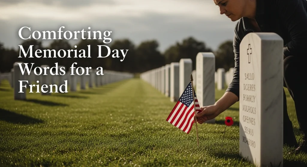 Comforting Memorial Day Words for a Friend