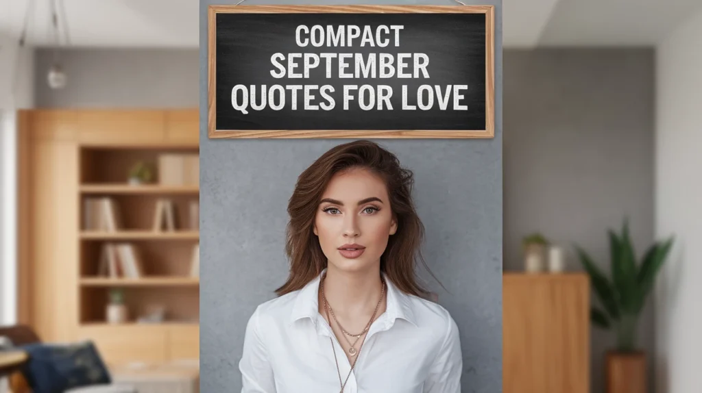 Compact September Quotes for Love