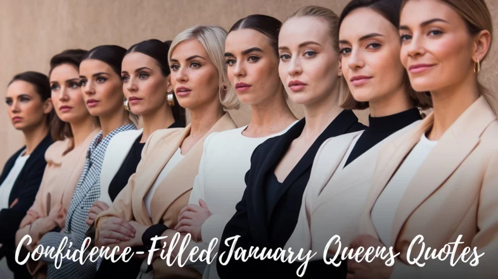 Confidence-filled January queens quotes